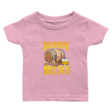 Discover Bourbon Breath Whiskey Drinker Baby T-shirts
