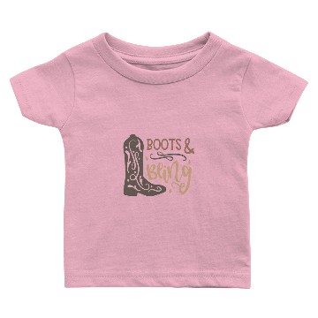 Discover Boots and bling Baby T-shirts