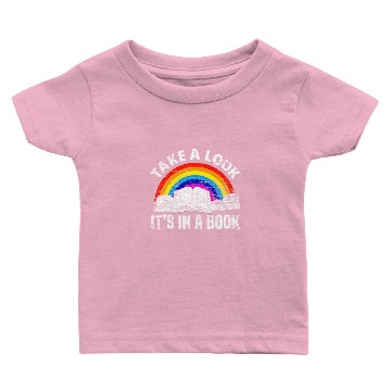 Discover Book Reading Rainbow Baby T-shirts