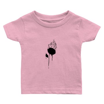 Discover Sunflower on fire black Baby T-shirts