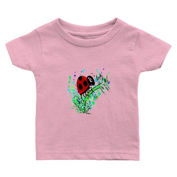 Discover Ladybug Splatter Art Baby T-shirts