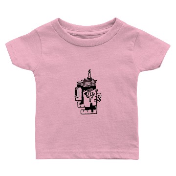 Discover skeleton head candle art Baby T-shirts