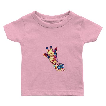 Discover Giraffe fun birthday ART Baby T-shirts