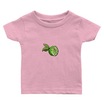 Discover Lime Citrus Fruit Shape Baby T-shirts