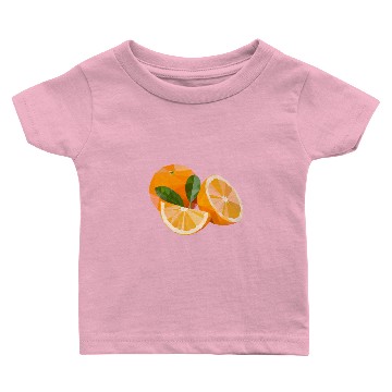 Discover orange fruit lowpoly Baby T-shirts