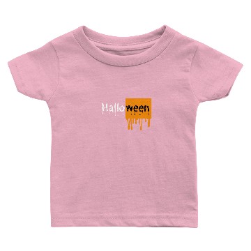 Discover Halloween Orange Logo Baby T-shirts