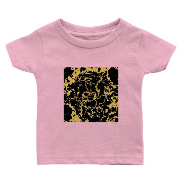 Discover Black and Gold Marble Baby T-shirts