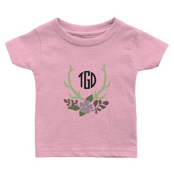 Discover The Gray Daisy Official Monogram Design Baby T-shirts
