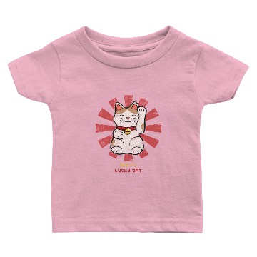 Discover Lucky Cat Retro Japanese Essential Baby T-shirts