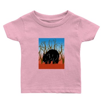 Discover Wombat In The Outback In Australia Baby T-shirts