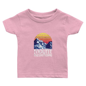 Discover Mt Rushmore South Dakota Retro Tees Baby T-shirts
