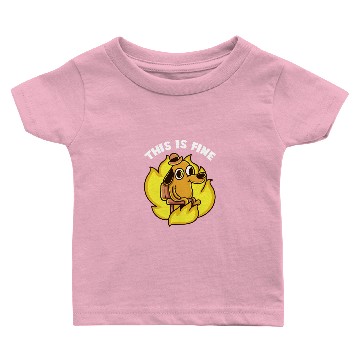 Discover This Is Fine Internet Meme Baby T-shirts