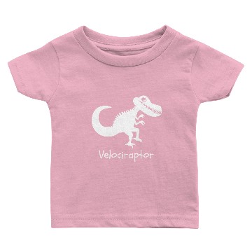 Discover Velociraptor Dinosaur Baby T-shirts