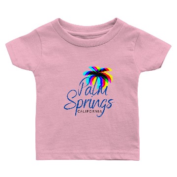 Discover Palm Springs Neon Tree (Blue) Baby T-shirts