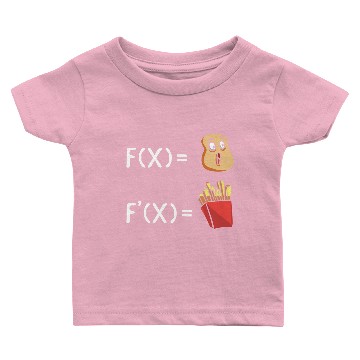 Discover Potato Derivative Funny Mathematician Baby T-shirts