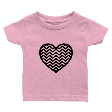 Discover Chevron heart Baby T-shirts