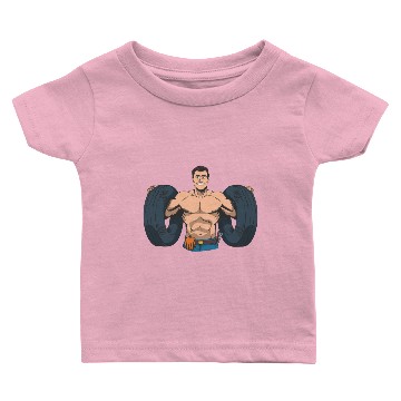 Discover Car mechanic with tire Baby T-shirts