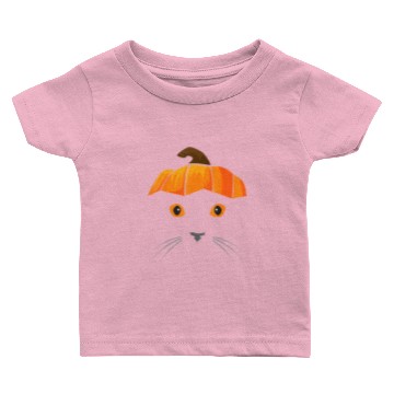 Discover Cat Wearing Pumpkin Hat Face Halloween Costume Baby T-shirts
