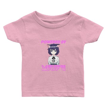 Discover Powered By Waifu Anime Lover Baby T-shirts For Kawaii