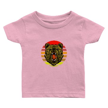 Discover Grizzly bear sunset Baby T-shirts