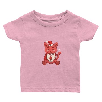 Discover Hot Chocolate Winter Cat Baby T-shirts