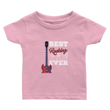 Discover Best Dad Ever Musician Guitar Tabs Father's Day Baby T-shirts