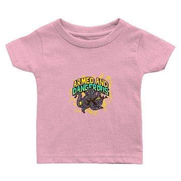 Discover Armed and Dangerous Kraken - Glocktopus Baby T-shirts