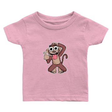 Discover Monkey shows middle finger Baby T-shirts