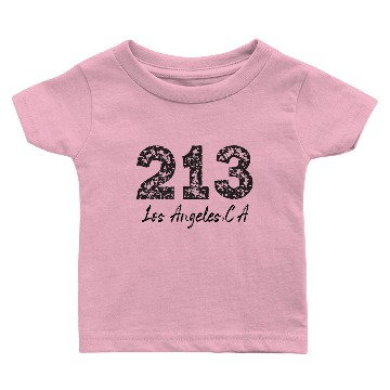 Discover 213 Los Angeles Area Code Baby T-shirts