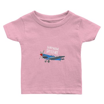 Discover Submarine Spitfire - Aircraft Baby T-shirts