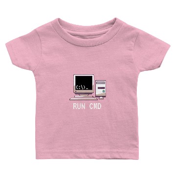 Discover Console Funny Nerd Run CMD Baby T-shirts