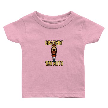 Discover Nutcracker Cracking nuts funny christmas xmas Baby T-shirts