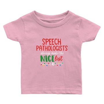 Discover Christmas SLP speech pathologist Baby T-shirts