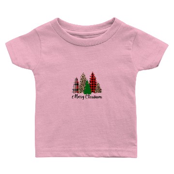 Discover Mixed Patterns Christmas Trees Animal Print Tree Baby T-shirts