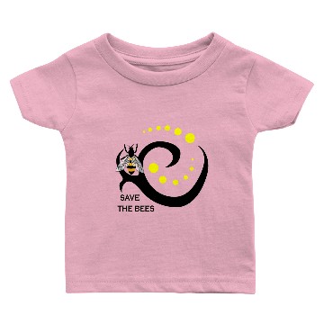 Discover Save the Bees honeybee insect beetle gift Baby T-shirts