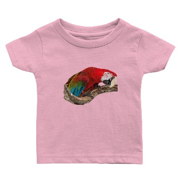 Discover red macaw Baby T-shirts