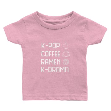 Discover K Pop Coffee Ramen K Drama Baby T-shirts