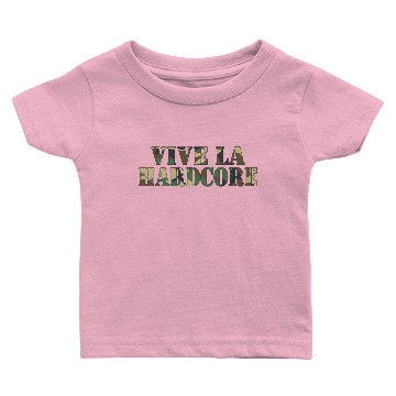Discover Vive La Hardcore Camo Baby T-shirts