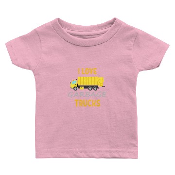 Discover I love garbage trucks trash truck Baby T-shirts