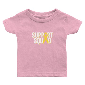Discover Support Squad | Sarcoma Bone Cancer Awareness Baby T-shirts