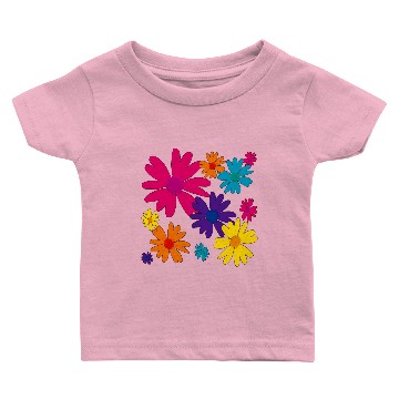 Discover A floral bed of daisy flowers. Baby T-shirts