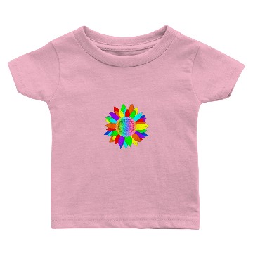 Discover Sunflower Rainbow Bright Baby T-shirts