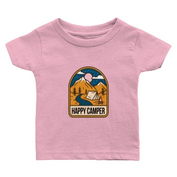 Discover Happy Camper Baby T-shirts