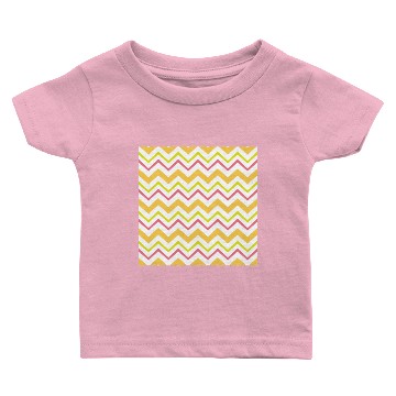 Discover Zig Zag Chevron Pattern Baby T-shirts