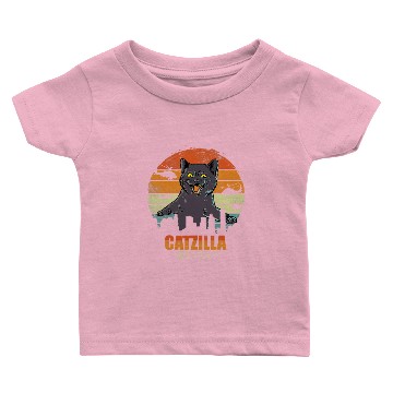 Discover Catzilla Cat Lover Baby T-shirts