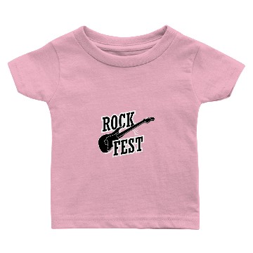 Discover Guitar Rock Solid Baby T-shirts