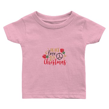 Discover Peace love joy Christmas Baby T-shirts