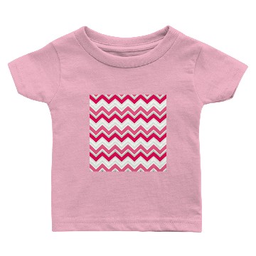 Discover Pink Chevron Pattern Baby T-shirts