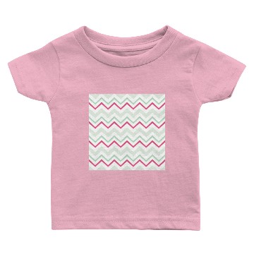 Discover Pink Chevron Pattern Baby T-shirts