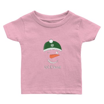 Discover Snowman Green Cap - Let It Snow Baby T-shirts